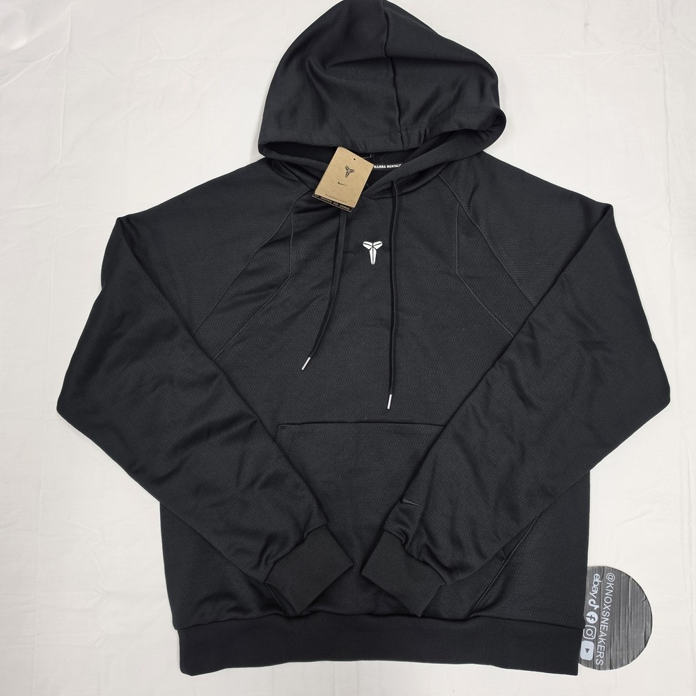 Nike Kobe Therma Fit Hoodie Fleece Black White HJ8109 010 Men's Size Medium
